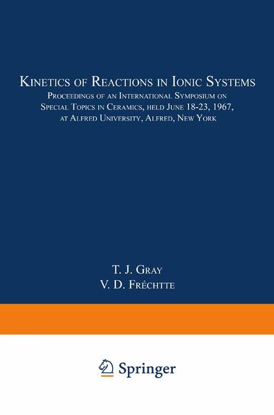 Produktbild: Kinetics of Reactions in Ionic Systems