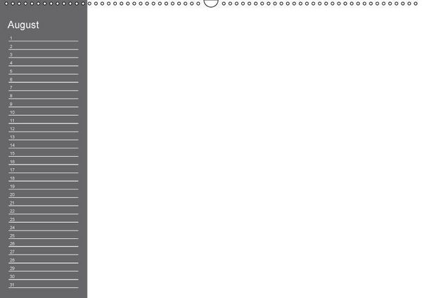 Produktbild: Bastelkalender mit Planerfunktion / F&uuml;r Schwarz - Wei&szlig; - Seher (Wandkalender immerw&auml;hrend DIN A2 quer)