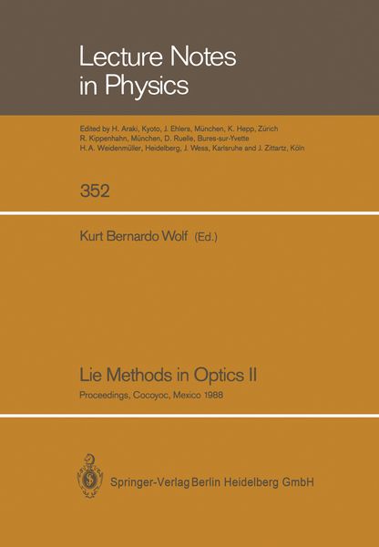 Produktbild: Lie Methods in Optics II