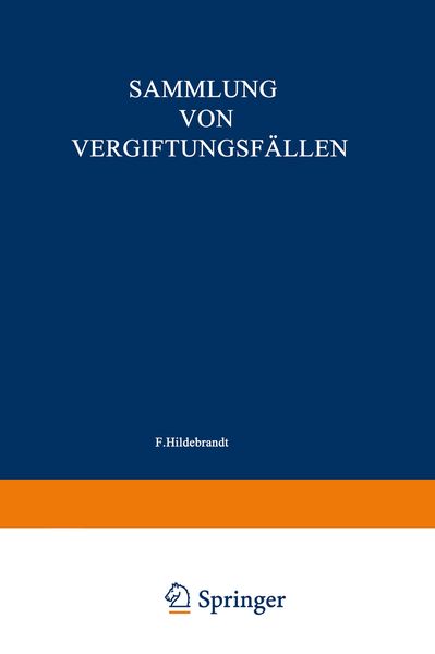 Produktbild: Sammlung von Vergiftungsf&auml;llen