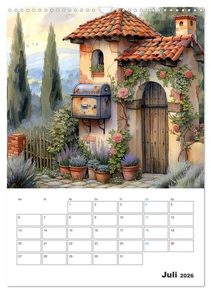 Produktbild: Zeitreise - Der vintage Briekasten Kalender (Wandkalender 2026 DIN A3 hoch), CALVENDO Monatskalender