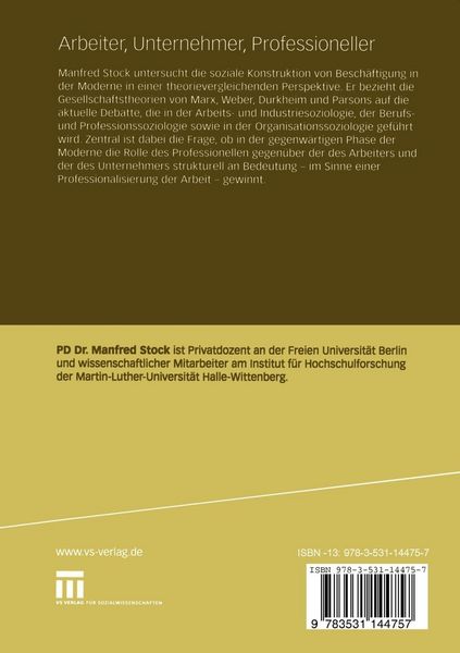 Produktbild: Arbeiter, Unternehmer, Professioneller