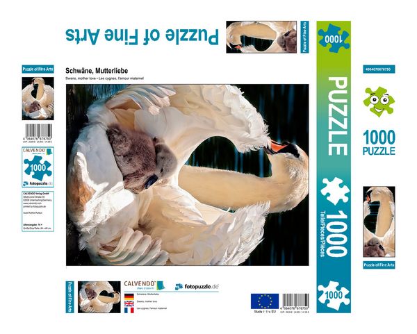 Produktbild: CALVENDO Puzzle Schw&auml;ne, Mutterliebe 1000 Teile Lege-Gr&ouml;&szlig;e 480 x 640 cm Foto-Puzzle Bild von Peter Roder