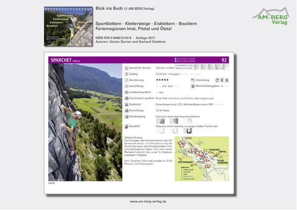 Produktbild: Sportklettern - Klettersteige - Eisklettern - Bouldern Ferienregionen Imst, Pitztal und &Ouml;tztal