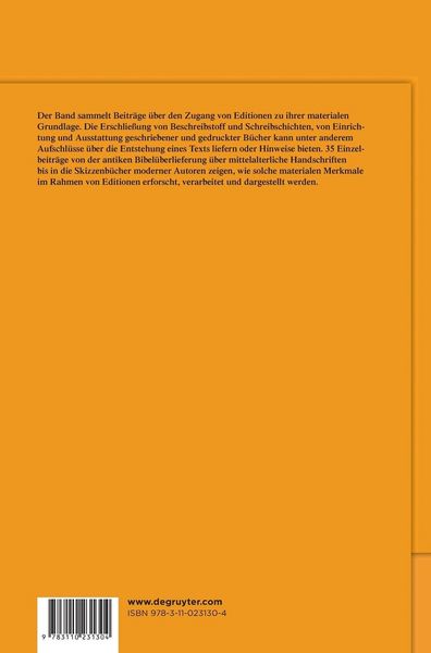 Produktbild: Materialit&auml;t in der Editionswissenschaft