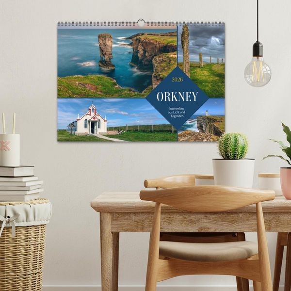 Produktbild: Orkney, Inselwelten aus Licht und Legenden. (Wandkalender 2026 DIN A3 quer), CALVENDO Monatskalender