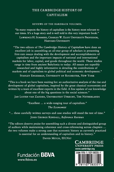 Produktbild: The Cambridge History of Capitalism