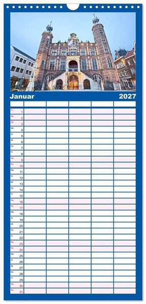 Produktbild: Familienplaner 2027 - Venlo mit 5 Spalten (Wandkalender, 21 x 45 cm) CALVENDO