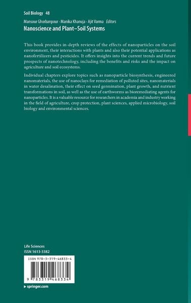 Produktbild: Nanoscience and Plant&ndash;Soil Systems