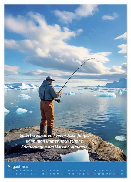 Produktbild: Angeln vor Gr&ouml;nland (Wandkalender 2026 DIN A3 hoch), CALVENDO Monatskalender