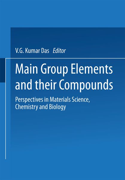 Produktbild: Main Group Elements and their Compounds