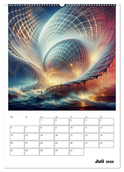 Produktbild: Geflochtene Kunstwelten (hochwertiger Premium Wandkalender 2026 DIN A2 hoch), Kunstdruck in Hochglanz