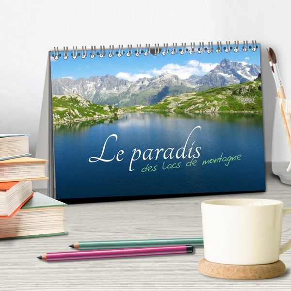 Produktbild: Le paradis des lacs de montagne (Calendrier de bureau 2026 DIN A5 vertical), CALVENDO calendrier mensuel