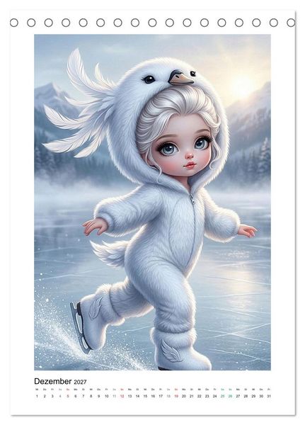 Produktbild: Fabulous Dolls - Tierisch Kuschellig (Tischkalender 2027 DIN A5 hoch), CALVENDO Monatskalender