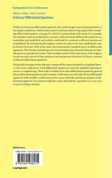 Produktbild: Ordinary Differential Equations