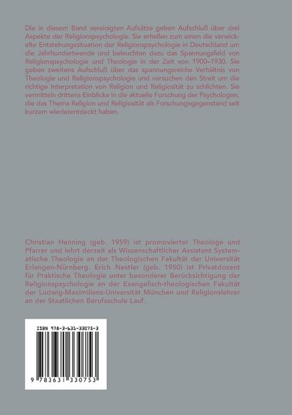 Produktbild: Religion und Religiosit&auml;t zwischen Theologie und Psychologie