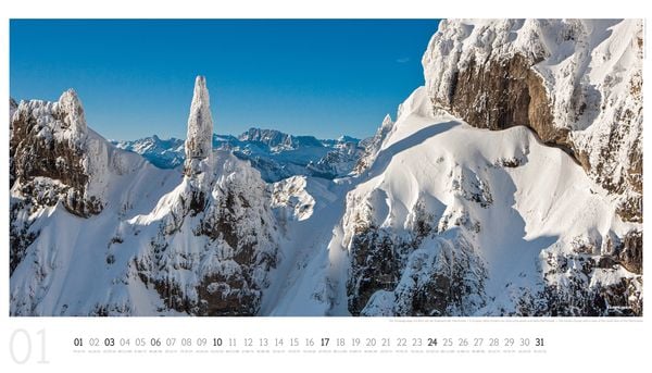 Produktbild: Luftbildkalender Dolomiten 2027