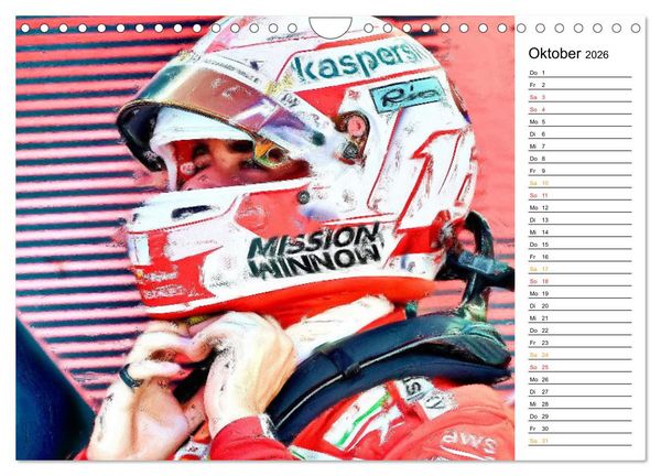 Produktbild: Cockpit, Helm und Halo (Wandkalender 2026 DIN A4 quer), CALVENDO Monatskalender