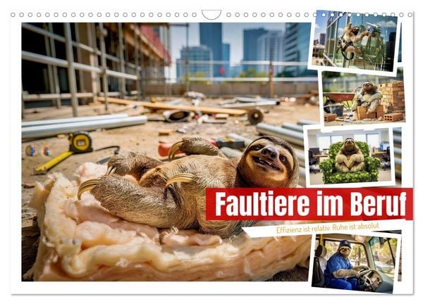 Produktbild: Faultiere im Beruf (Wandkalender 2027 DIN A3 quer), CALVENDO Monatskalender