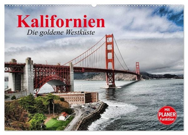 Produktbild: Kalifornien. Die goldene Westk&uuml;ste (Wandkalender 2026 DIN A2 quer), CALVENDO Monatskalender