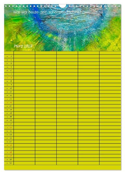 Produktbild: Gl&uuml;ckstage (Wandkalender 2027 DIN A3 hoch), CALVENDO Monatskalender