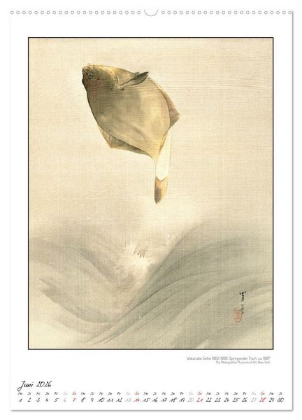 Produktbild: Watanabe Seitei - Japanische Tuschmalerei (Wandkalender 2026 DIN A2 hoch), CALVENDO Monatskalender