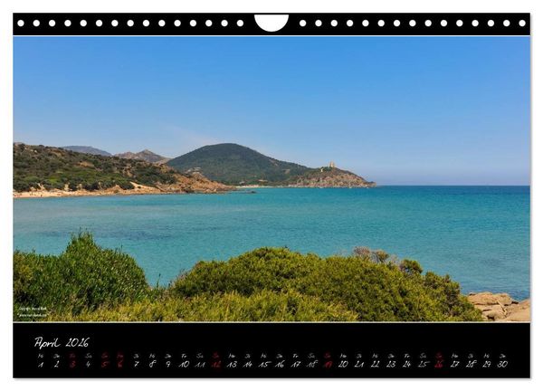 Produktbild: Sardinien Panoramakalender (Wandkalender 2026 DIN A4 quer), CALVENDO Monatskalender