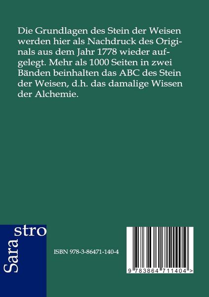 Produktbild: A.B.C. vom Stein der Weisen
