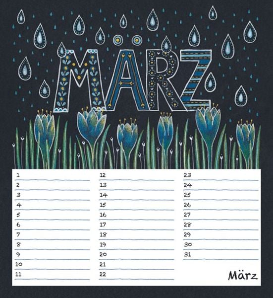 Produktbild: Geburtstagskalender Chalk Love