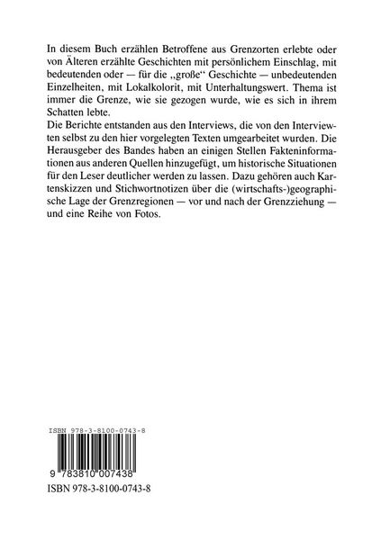 Produktbild: Lebensjahre im Schatten der deutschen Grenze