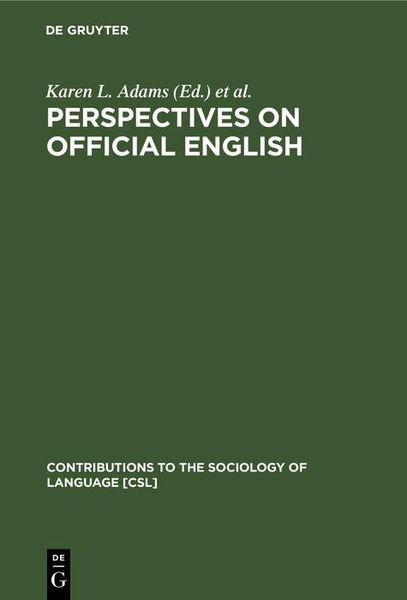 Produktbild: Perspectives on Official English