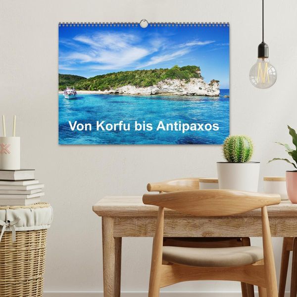 Produktbild: Von Korfu bis Antipaxos (Wandkalender 2026 DIN A3 quer), CALVENDO Monatskalender