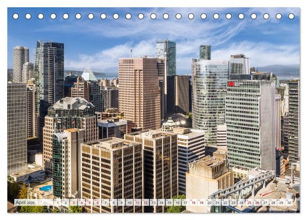 Produktbild: VANCOUVER K&uuml;stencharme und Urbanit&auml;t (Tischkalender 2026 DIN A5 quer), CALVENDO Monatskalender