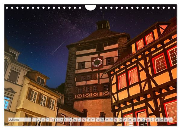 Produktbild: Esslingen zwischen Tag und Nacht (Wandkalender 2026 DIN A4 quer), CALVENDO Monatskalender