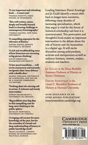 Produktbild: The History Manifesto
