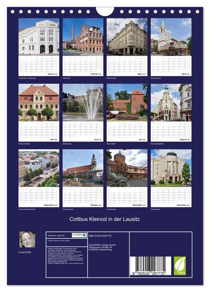 Produktbild: Cottbus Kleinod in der Lausitz (Wandkalender 2026 DIN A4 hoch), CALVENDO Monatskalender