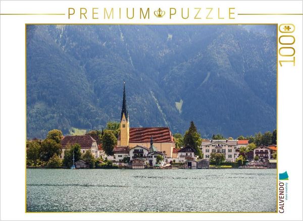 Produktbild: CALVENDO Puzzle Laurentiuskirche in Tegernsee, Oberbayern, Deutschland | 1000 Teile Lege-Gr&ouml;&szlig;e 64x48cm Foto-Puzzle f&uuml;r gl&uuml;ckliche Stunden