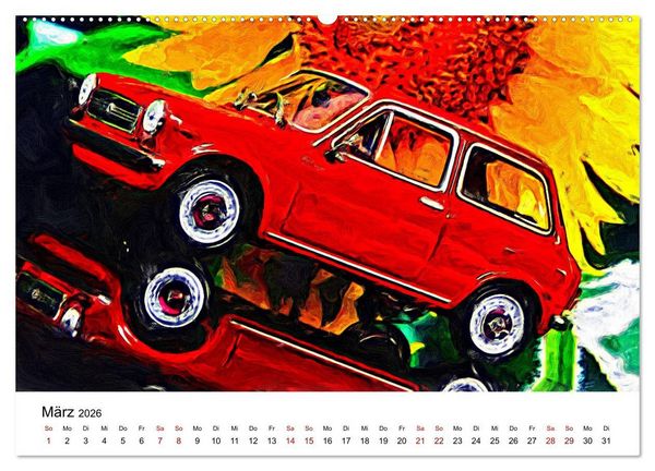 Produktbild: Surreale Autowelten (Wandkalender 2026 DIN A2 quer), CALVENDO Monatskalender