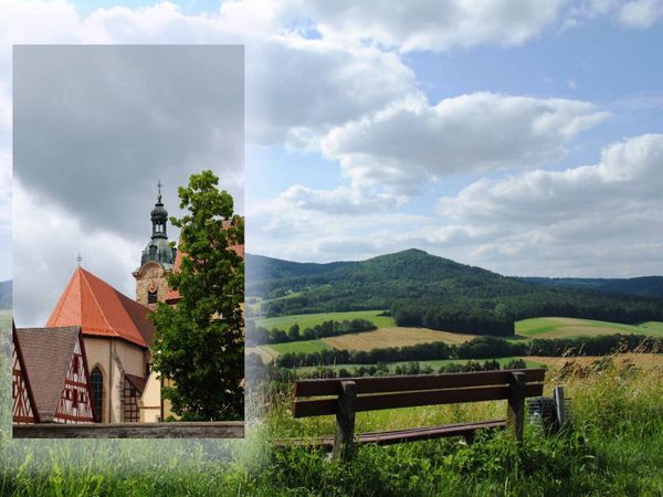 Produktbild: CALVENDO Puzzle Hersbruck, Stadtkirche und Blick &uuml;ber's Land | 1000 Teile Lege-Gr&ouml;&szlig;e 64x48cm Foto-Puzzle f&uuml;r gl&uuml;ckliche Stunden