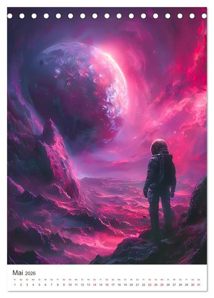 Produktbild: Explorer - Die Entdeckung des Alls (Tischkalender 2026 DIN A5 hoch), CALVENDO Monatskalender