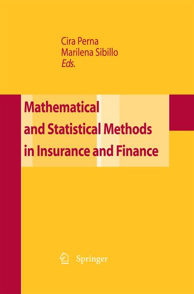 Produktbild: Mathematical and Statistical Methods for Insurance and Finance