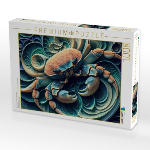 Produktbild: CALVENDO Puzzle Sternzeichen Krebs im Spiralmeer | 1000 Teile Lege-Gr&ouml;&szlig;e 64x48cm Foto-Puzzle f&uuml;r gl&uuml;ckliche Stunden