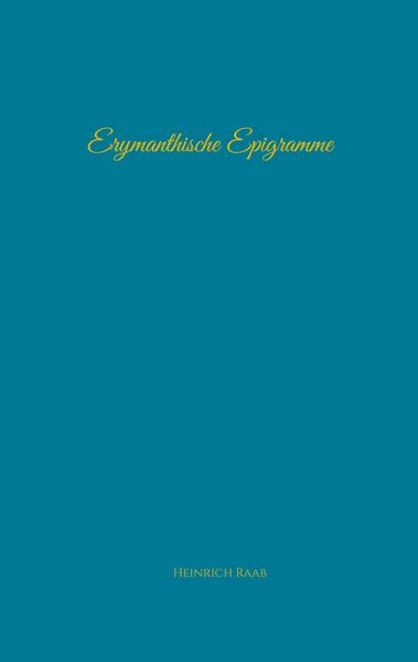 Produktbild: Erymanthische Epigramme