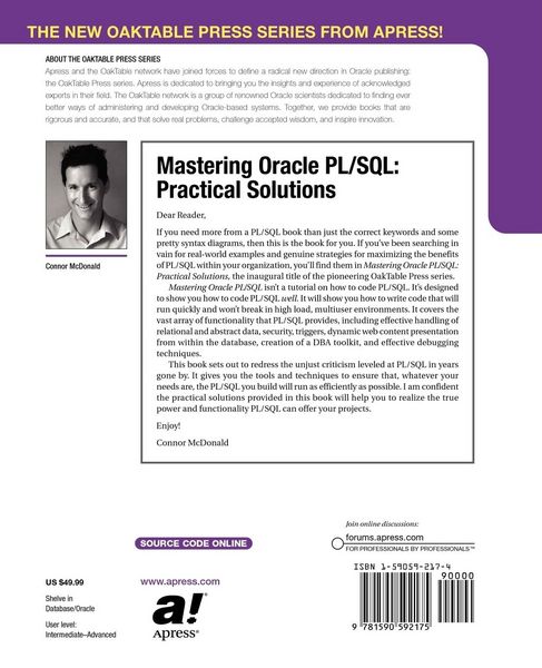 Produktbild: Mastering Oracle PL/SQL