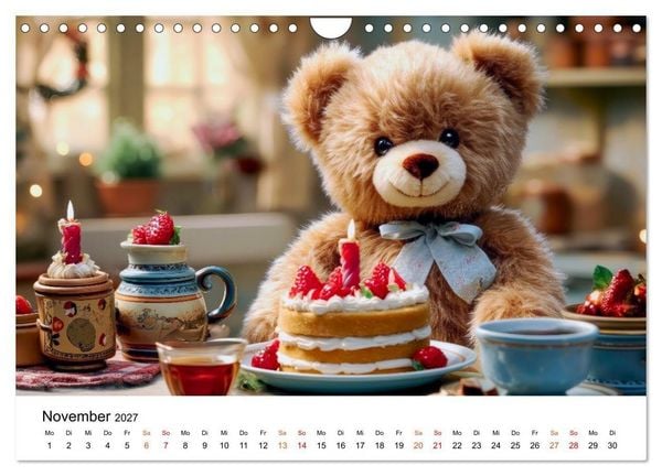 Produktbild: Teddyb&auml;r - klein aber oho (Wandkalender 2027 DIN A4 quer), CALVENDO Monatskalender