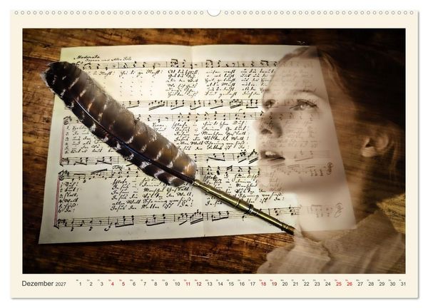 Produktbild: Handschriftlich (Wandkalender 2027 DIN A2 quer), CALVENDO Monatskalender