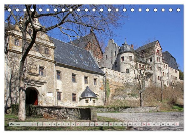 Produktbild: Geheimnisse ostdeutscher Kultur - Schl&ouml;sser und Burgen (Tischkalender 2026 DIN A5 quer), CALVENDO Monatskalender