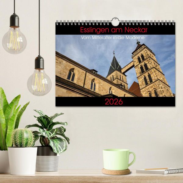 Produktbild: Esslingen am Neckar - Vom Mittelalter in die Moderne (Wandkalender 2026 DIN A4 quer), CALVENDO Monatskalender