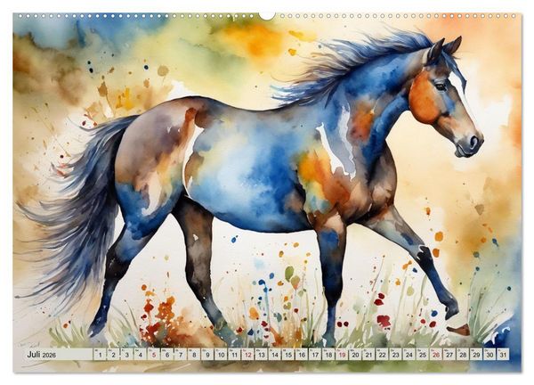 Produktbild: Elegant und anmutig (Wandkalender 2026 DIN A2 quer), CALVENDO Monatskalender
