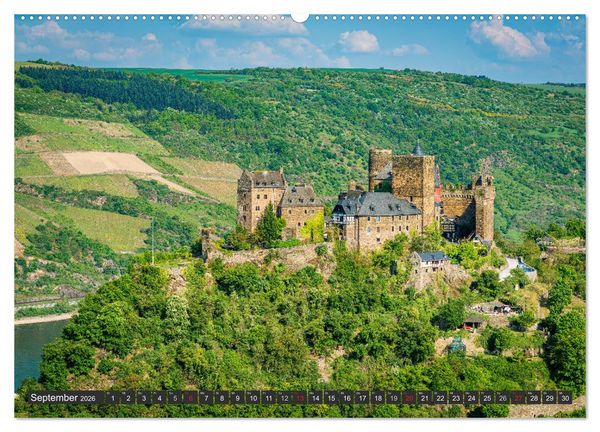 Produktbild: Oberwesel - Stadt der T&uuml;rme (hochwertiger Premium Wandkalender 2026 DIN A2 quer), Kunstdruck in Hochglanz